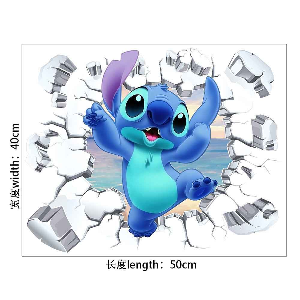 StarCraft Wall Sticker - Baby Stitch Self Adhesive Cartoon for Bedroom Dormitory Wall Decor