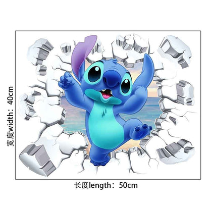 StarCraft Wall Sticker - Baby Stitch Self Adhesive Cartoon for Bedroom Dormitory Wall Decor