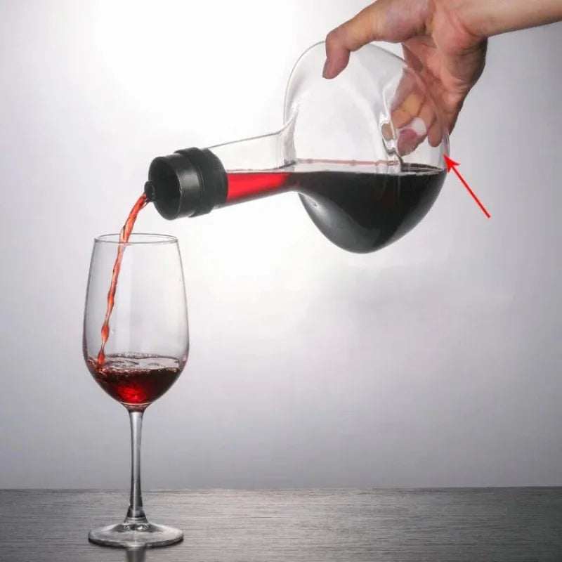 Wine Decanter Built-in Aerator Pourer Carafe Red Wine Decanter 100% Lead-free Crystal Glass Wine Hand-held Aerator eprolo