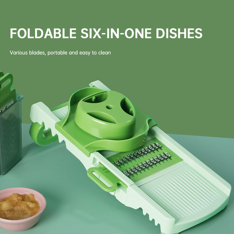 5-IN-1 BL ADE BOX INTEGRATED STORAGE Fruit Chopper Slicer Dicer Cutter Grinder Set Vegetable Processor Slicer Cutter eprolo
