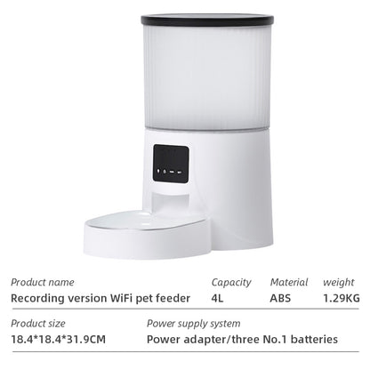 Wifi Smart APP Pet Feeder Household use Microchip Dog Automatic Pet Feeder Automatic Pet Feeder eprolo