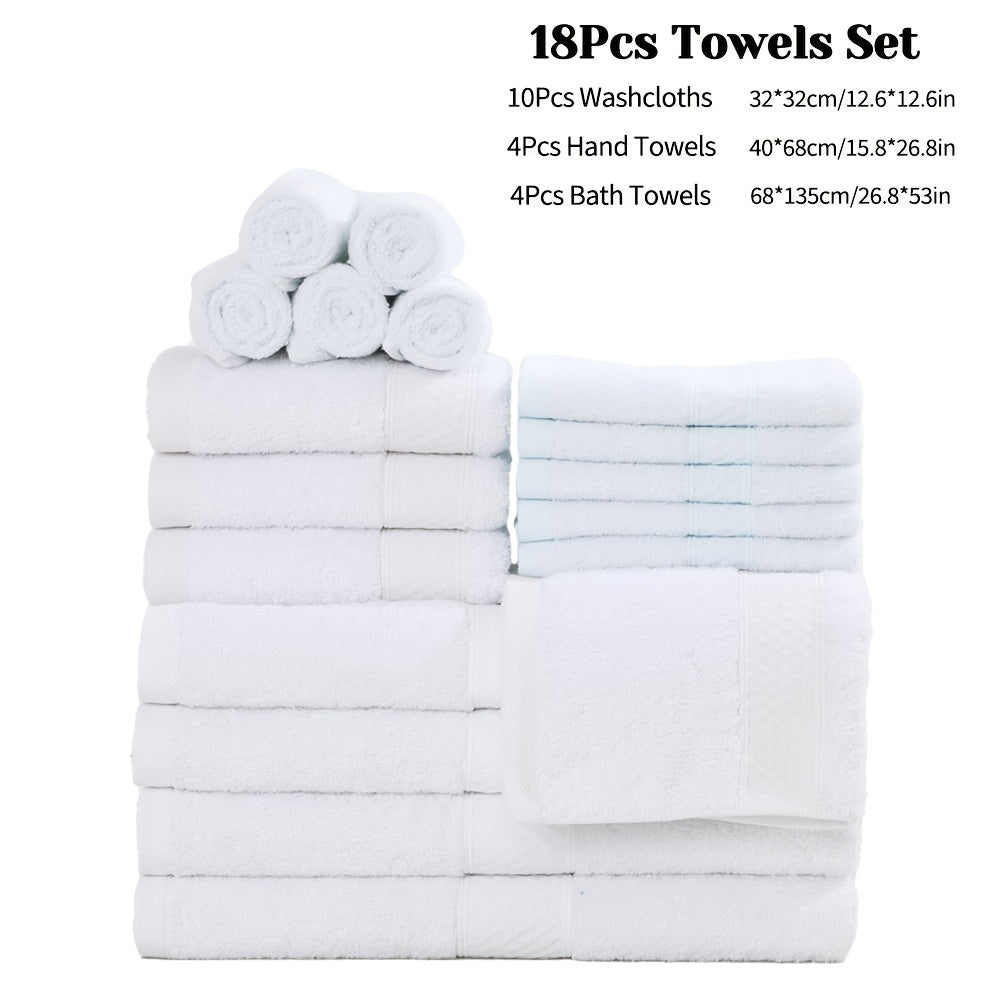 Bath Towel Set - Cotton Blend, Absorbent & Soft