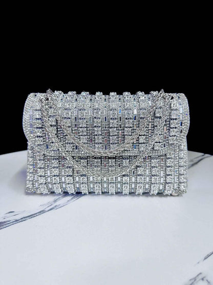 Evening Dress Handbag: New Rhinestone Crossbody Cheongsam Bag for Socialites and Banquets - Shello's Creative Boutique