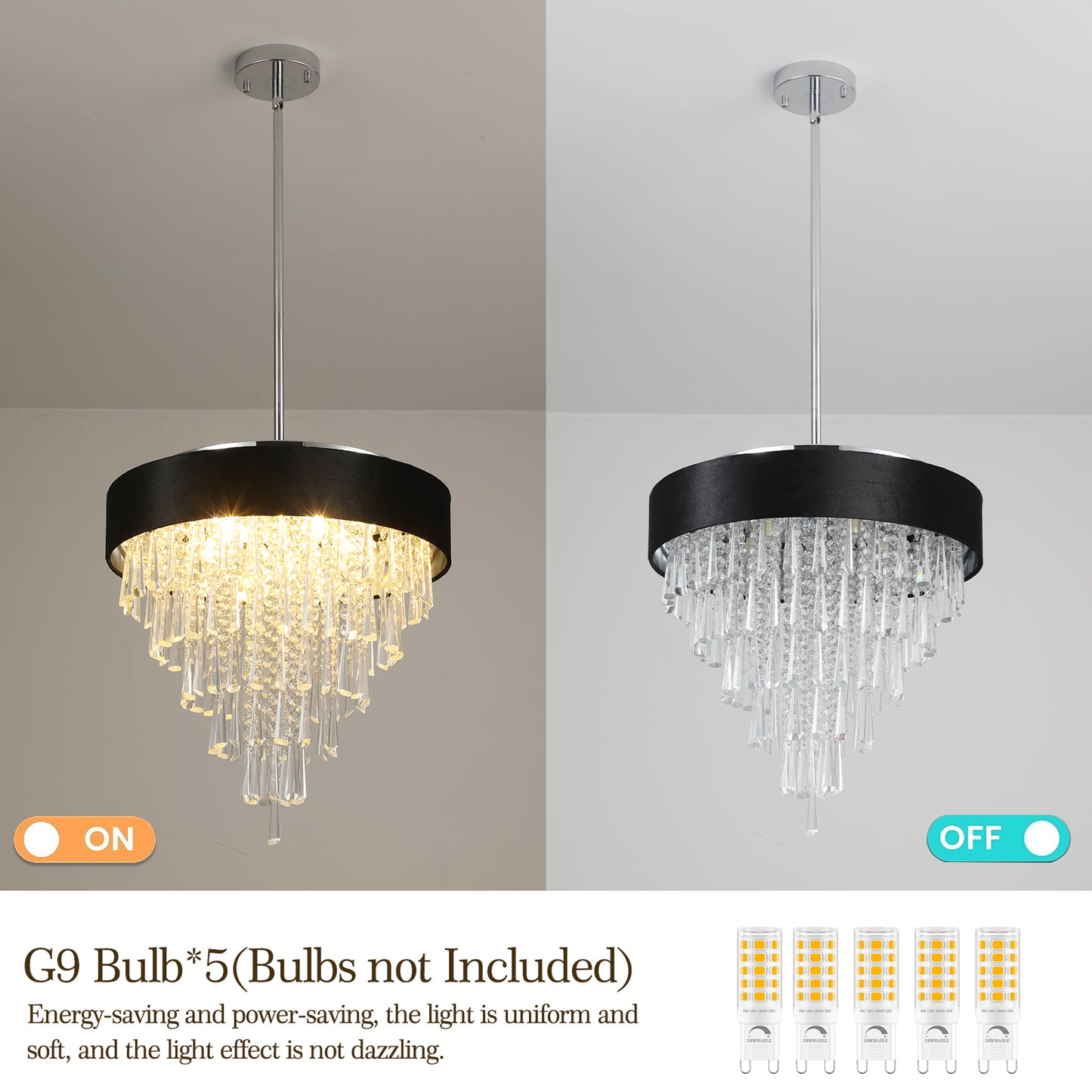 Modern Crystal Chandelier for  Living-Room Round Cristal Lamp Luxury Home Decor  Light Fixture eprolo