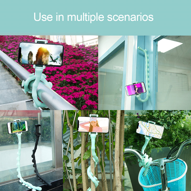 Suction Cup Lazy Phone Holder Caterpillar Cell Phone Holder Desktop Flexible Worm Car Mount Home Cute Phone Wall Bracket Bicycle eprolo