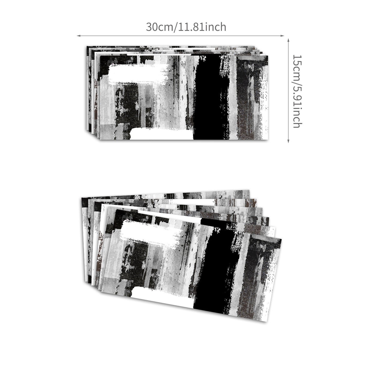  Funlife Black And Gray Style Thickened Brick Stickers Home Renovation Bathroom Wall Decoration Waterproof Stickers