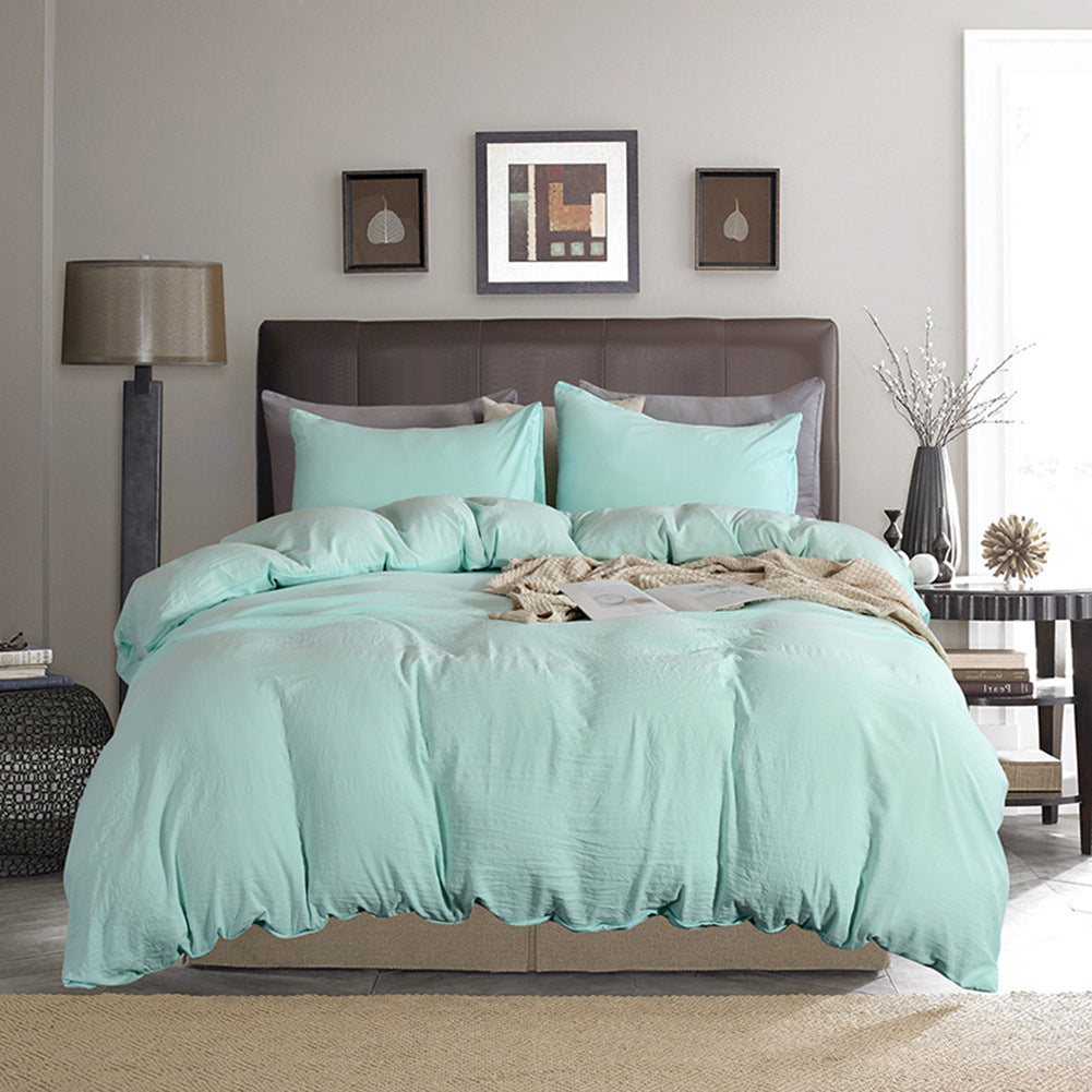Home Textile Explosion Style Chemical Fiber Washed Quilt Cover Bedding US Size eprolo