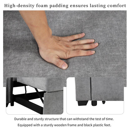 U_STYLE Convertible Soft Cushion Sofa Pull Bed – Stylish & Functional Comfort for Any Space - Shello's Creative Boutique