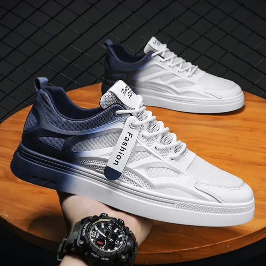 Fashion Men Casual Shoes Spring Men Sneakers Men Vulcanize Shoes White All-match Shoes Male Flats Lace-up Platform Tennis Shoes Shello Creative Boutique