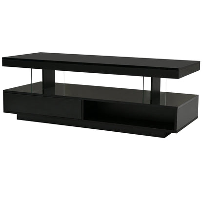 U-Can LED Coffee Table – Modern Elegance with Smart Storage - Shello's Creative Boutique