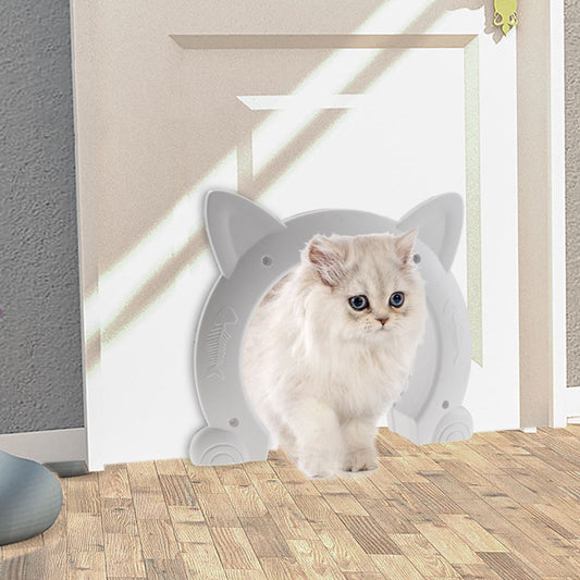 4-Way Locking Cat Door Flap - Controllable Pet Door for Cats & Small Dogs