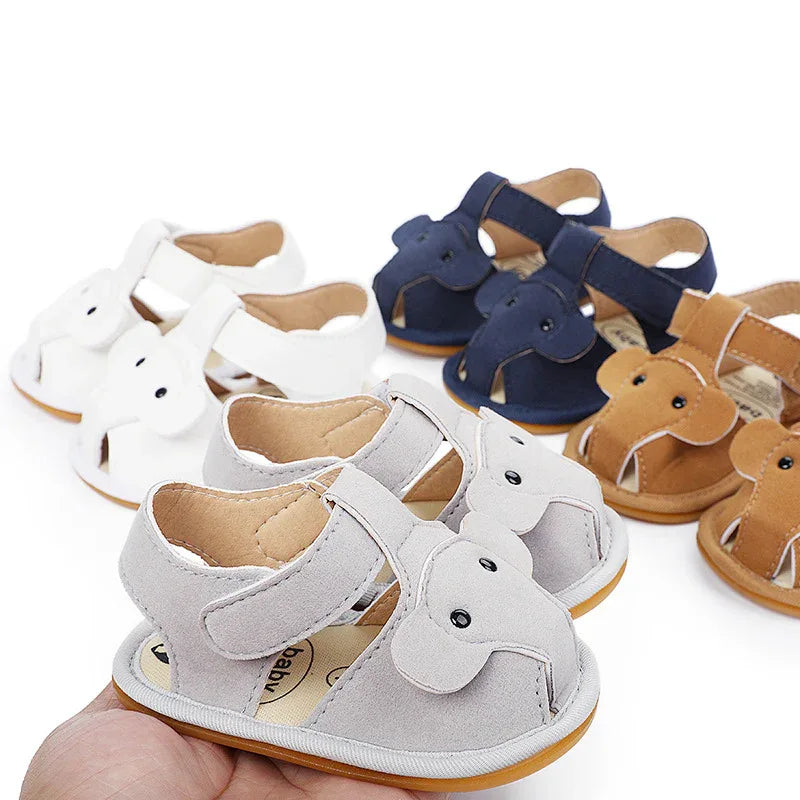 Baby Boy Sandals - Breathable Summer Shoes for Newborns & Toddlers 0-12 Months | Rubber Sole - Shello's Creative Boutique