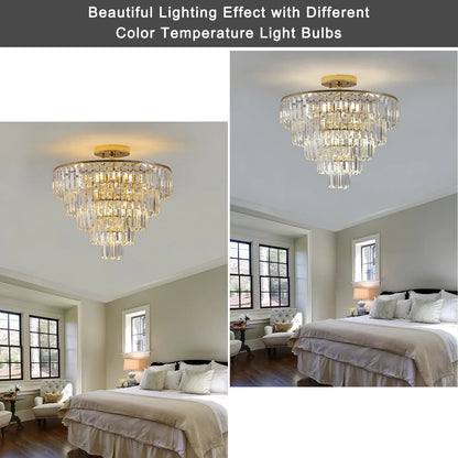 Gold Crystal Chandelier – A Grand Statement of Luxury & Elegance - Shello's Creative Boutique