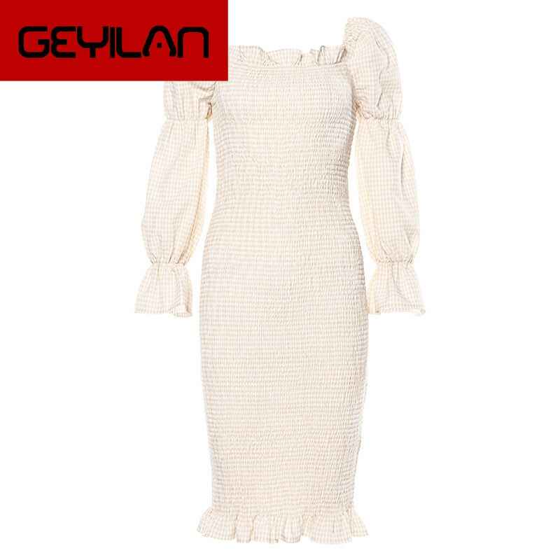 Nibber Autumn-Winter Harajuku Off-Shoulder Bodycon Midi Dress