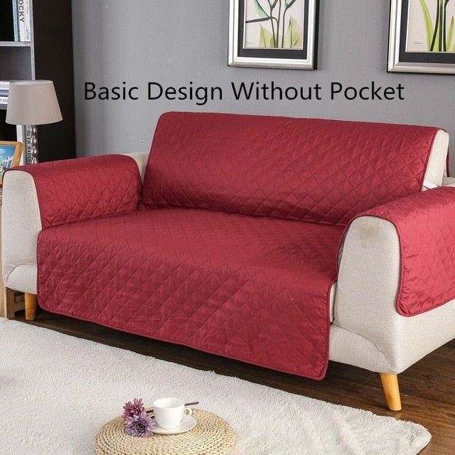 Sofa Couch Cover Chair Throw Pet Dog Kids Mat Furniture Protector Reversible Removable Armrest Slipcovers 1/2/3 Seat eprolo