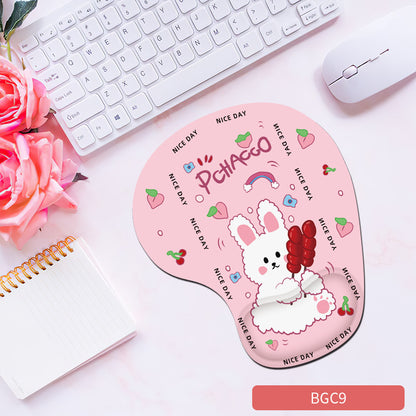 Silicone wrist mouse pad female comfortable computer soft non-slip hand rest pad thick non-slip wrist rest cute game pad