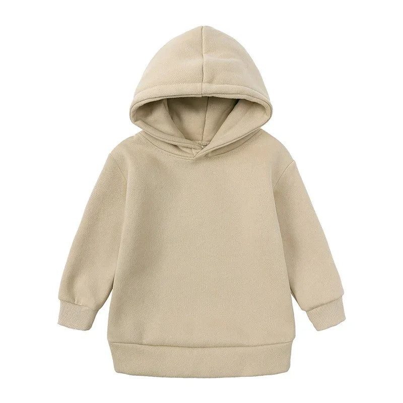 Thickened Autumn And Winter Clothing Children's Sports Suit Casual Pullover Hooded Sweater Trousers Two-Piece Set - Shello's Creative Boutique