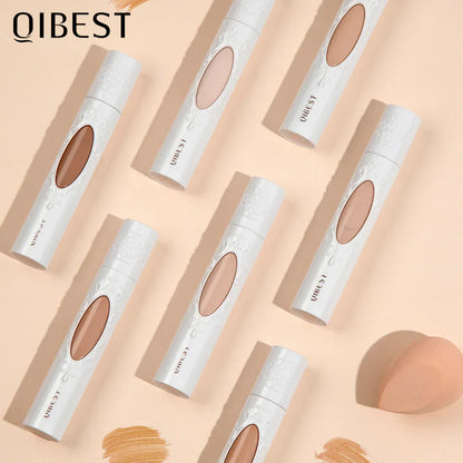 QIBEST Liquid Foundation Long-lasting Concealer Moisturizing Brightening Matte Natural Liquid Foundation Nude Makeup Conditioner - Shello's Creative Boutique