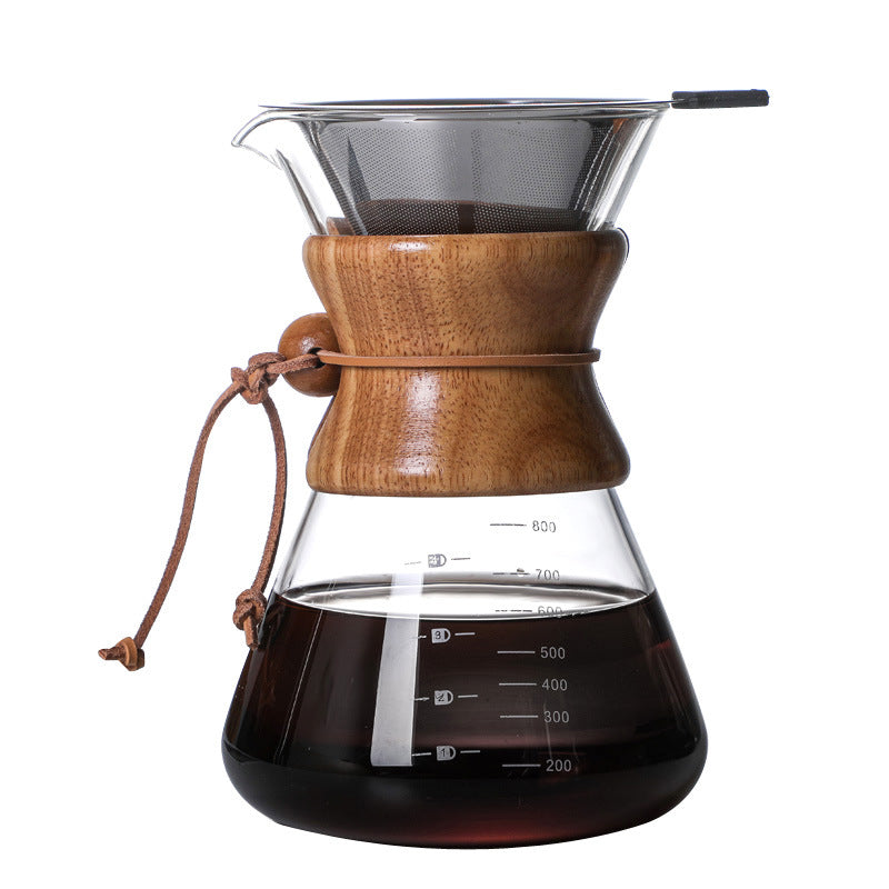 High Borosilicate Glass Hand Brewed Coffee Pot, Glass Coffee Pot, Coffee Set, Coffee Sharing Pot, Coffee Pot eprolo