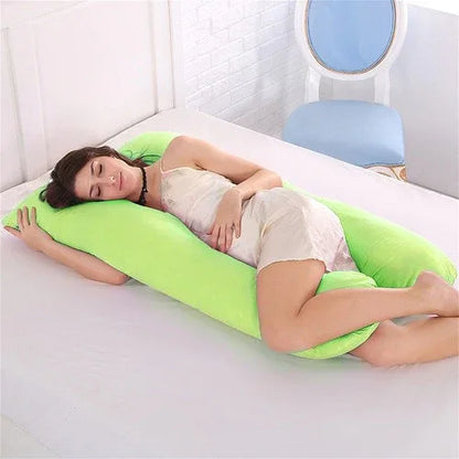 Pregnancy Pillow Bedding Full Body Pillow for Pregnant Women Comfortable U-Shape Cushion Long Side Sleeping Support Pillows - Shello's Creative Boutique