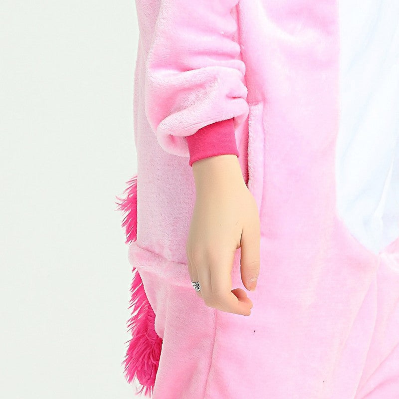 Flannel Cartoon Animal Onesie Pajamas - Cozy One-Piece for Adults & Teens