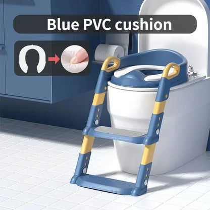 Stair Style Children's Toilet Boy and Girl Baby Toilet Folding Rack Step Stool Child Step Toilet Seat Ring Baby Potty Toilets eprolo