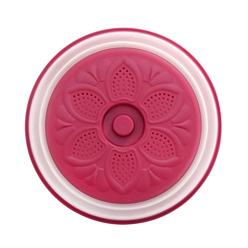 Collapsible Microwave Cover Lid Folding Plate Cover Colander Strainer Fruit Vegetables Washing Basket Plate Lid Kitchen Tools eprolo