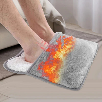 Winter Electric Foot Heating Pad USB Charging Soft Plush Washable Foot Warmer Heater Improve Sleeping Household Foot Warming Mat - Shello's Creative Boutique