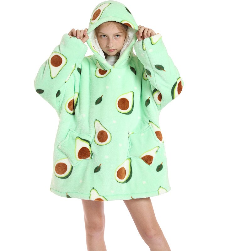 Homewear Plush Fleece Sherpa Blanket  Girls Sleepwear Homewear Fleece Warm Sherpa Blanket eprolo