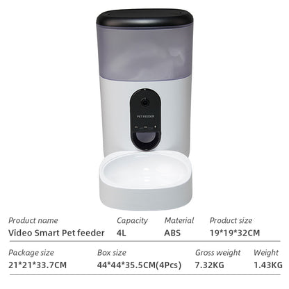 Wifi Smart APP Pet Feeder Household use Microchip Dog Automatic Pet Feeder Automatic Pet Feeder eprolo