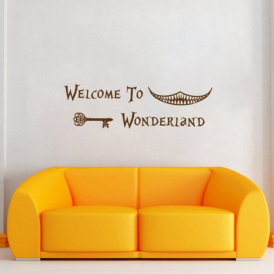 Alice in Wonderland Wall Stickers - Magical Kids Room Decor & Door Decals