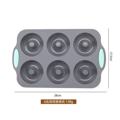Silicone chiffon cake mold rectangular round high temperature resistant baking pan toast donut mold - Shello's Creative Boutique