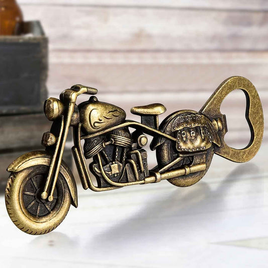 1pc Golden 5 Inches Motorcycle Bottle Opener - Perfect Gift for Beer Lovers and Men, 3 Ounces, 2 Inches/0.3 Inches