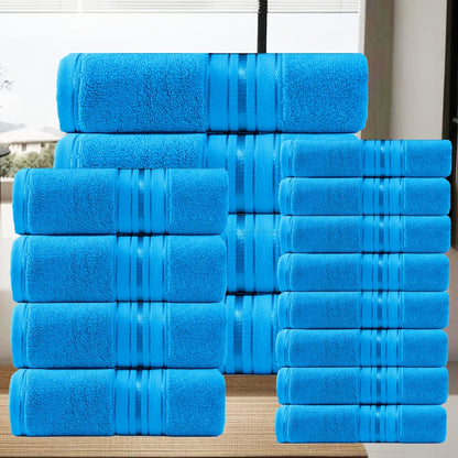 16 Piece Bath Towel Set - Complete Bundle