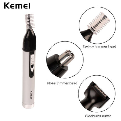 Kemei Fast shaving Men Electric Nose Ear Hair Trimmer Painless Women trimming sideburns eyebrows Beard hair clipper cut Shaver46 eprolo