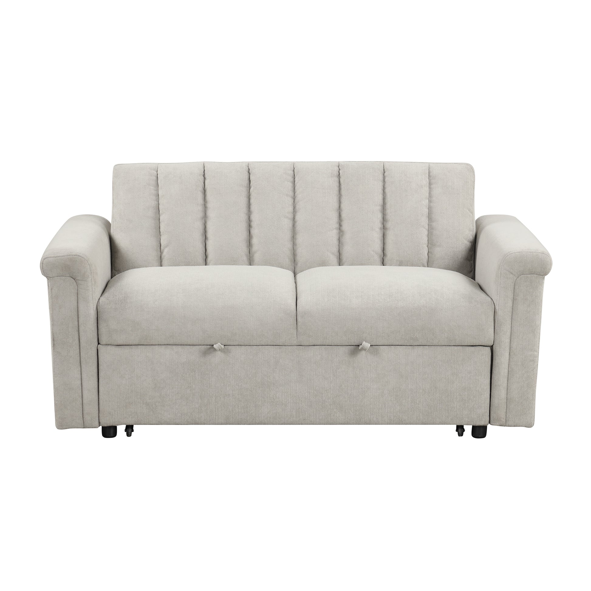 U_STYLE Convertible Soft Cushion Sofa Pull Bed ,for Two People to Sit On eprolo