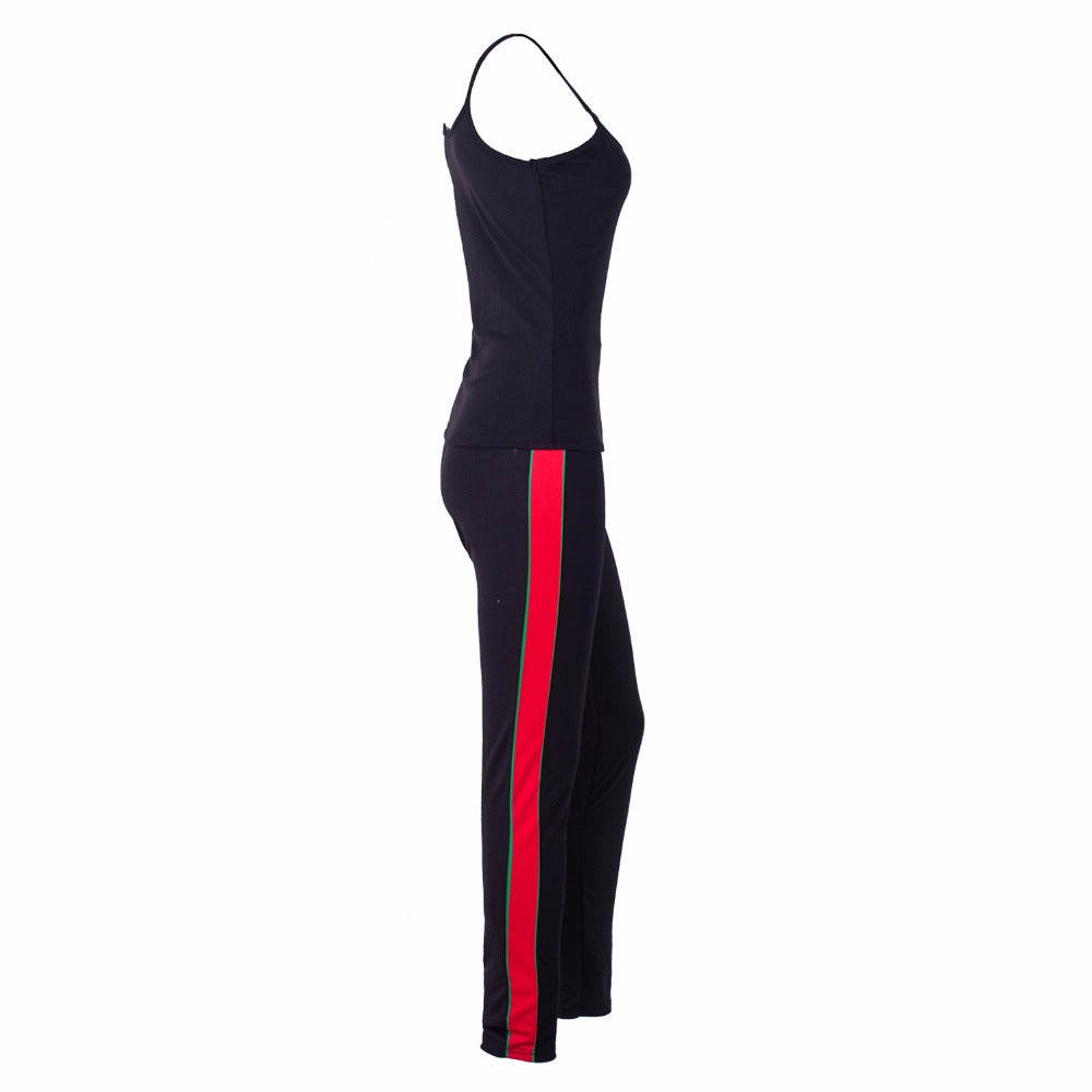 Fashion two piece set tracksuit women clothes Plus size Sexy halter top and pants eprolo