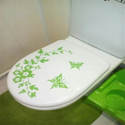 ZooYoo Decorative Butterfly Flower vine bathroom vinyl wall stickers home decoration - Shello's Creative Boutique