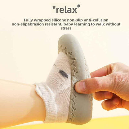 Baby Non-Slip Cotton Floor Socks - Soft Breathable Socks with Cartoon Designs - Shello's Creative Boutique