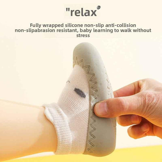 Baby Non-Slip Cotton Floor Socks - Soft Breathable Socks with Cartoon Designs - Shello's Creative Boutique