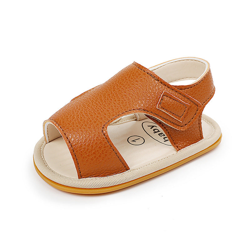 Baby Boy Summer Sandals Rubber Sole Breathable Toddler Shoes 0-3-6-9-12 Months Shoes eprolo