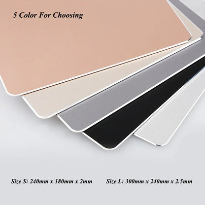 Aluminum Alloy Smooth Mouse Pad 240x180/300mm Hard Metal Slim Desk Mat Rubber Anti-slip Bottom Speed Control Mousepad For Gaming - Shello's Creative Boutique