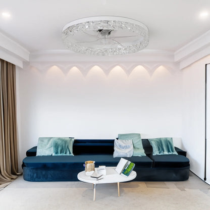 Modern Acrylic Ceiling Fan Light – Sleek, Smart & Silent Comfort - Shello's Creative Boutique