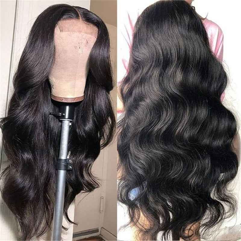 Women Synthetic Wig  European and American medium-parted long curly hair