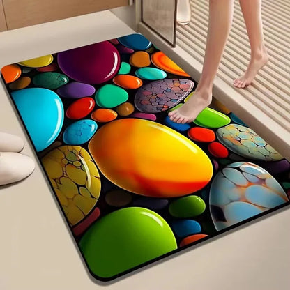 Meishi Diatom Mud Bath Mat - Quick-Dry Non-Slip Bathroom Floor Mat - Shello's Creative Boutique