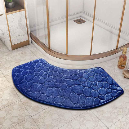 fan-shaped bathroom floor mat - Shello's Creative Boutique
