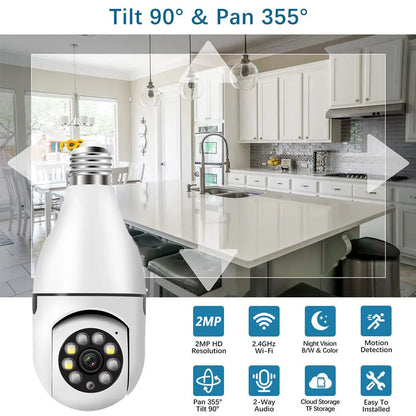 2.4G/5G Single-Band Dual-Band Wireless WIFI Light Head Small Yellow Man Camera: Security with a Touch of Fun - Shello's Creative Boutique