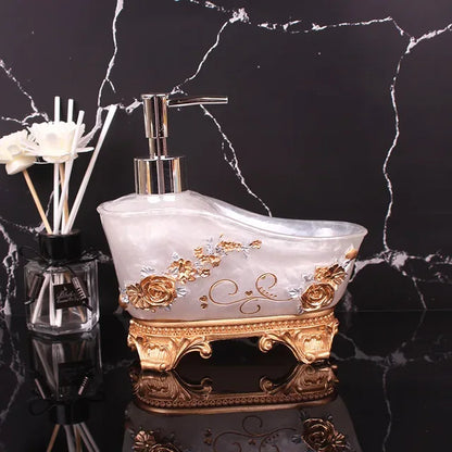 European Liquid Soap Bottle Resin Bathtub Shape Bathroom Sanitizer Bottles Shampoo Shower Gel Wristband Dispenser Accessories - Shello's Creative Boutique