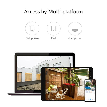 1080P Multifunctional WIFI Wireless Surveillance Camera: All-in-One Security Solution for Outdoors - Shello's Creative Boutique