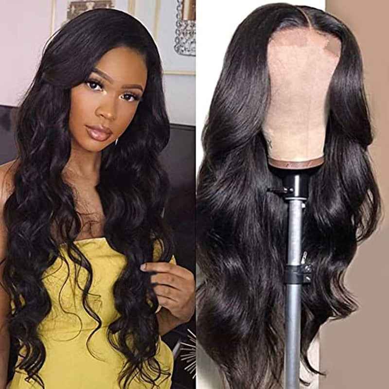 Women Synthetic Wig  European and American medium-parted long curly hair